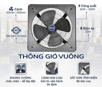 Chức năng chính của quạt thông gió công nghiệp